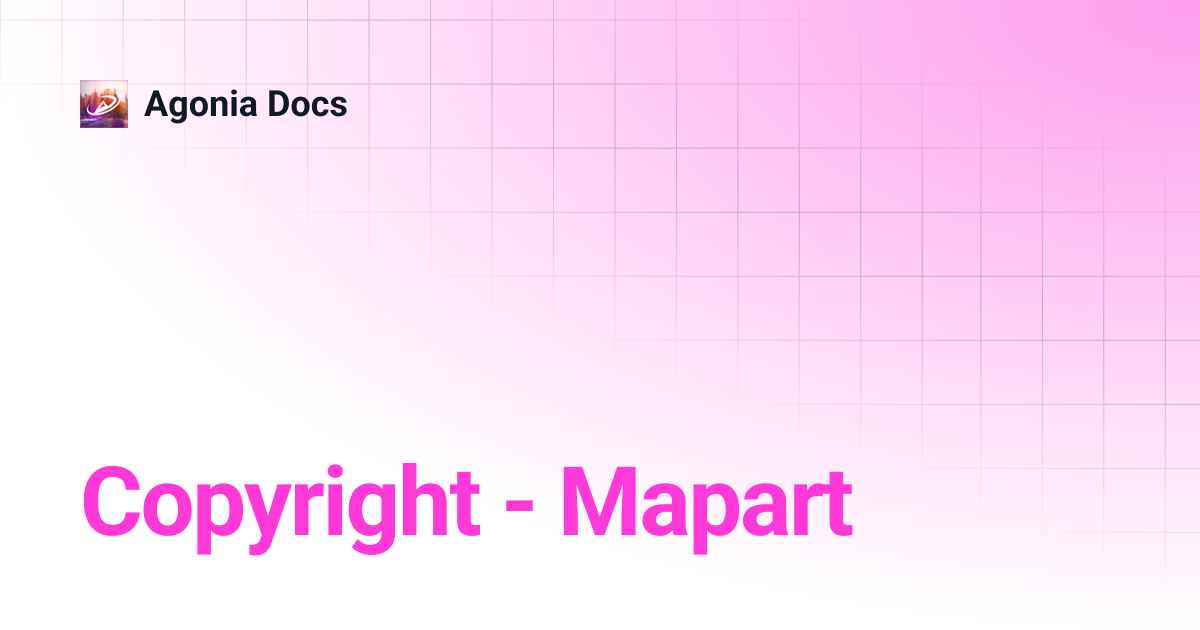 Copyright - Mapart | Agonia Docs